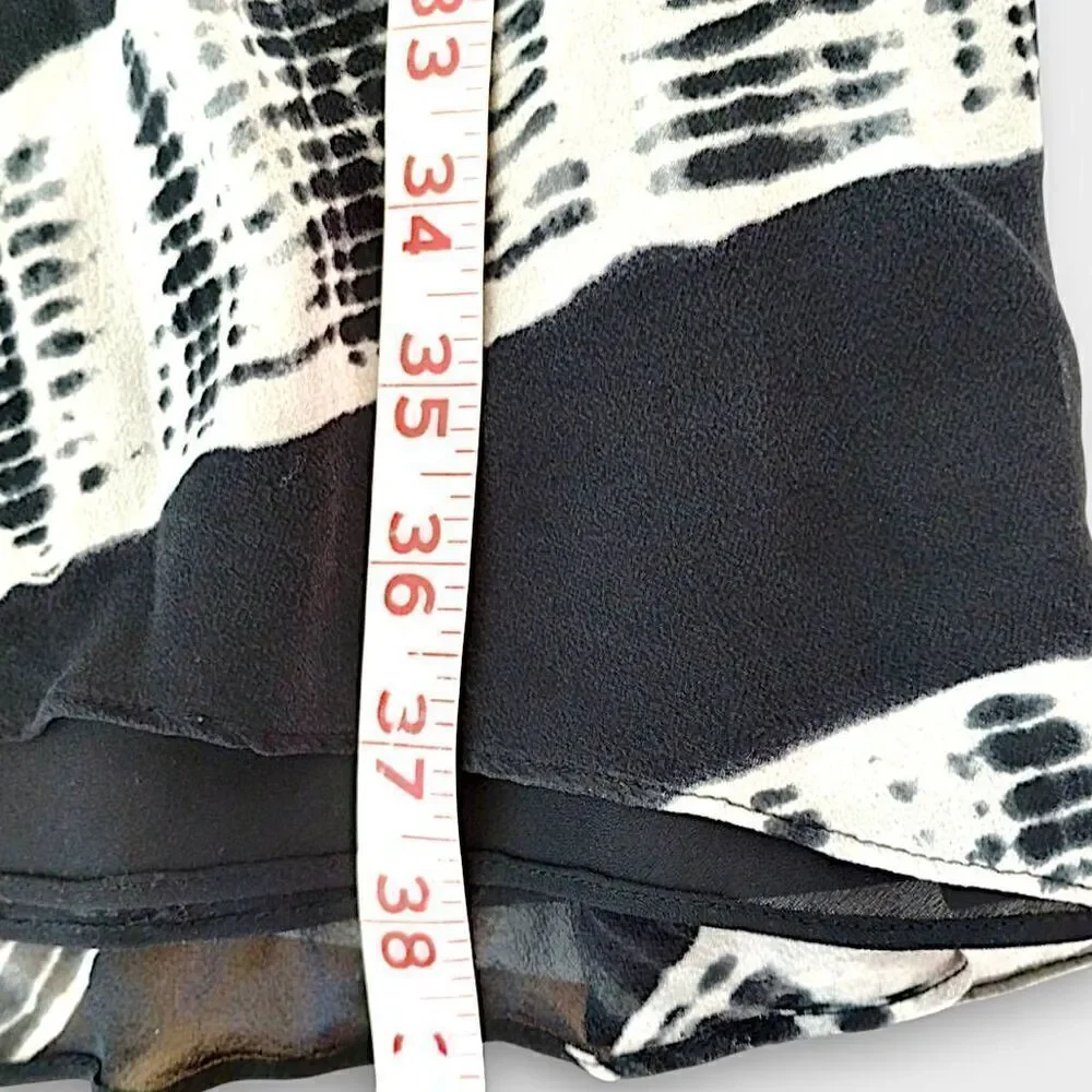 Jones NY Womens Dress Sz 10 Silk Black White Stripes Sleeveless Dressy Classicor